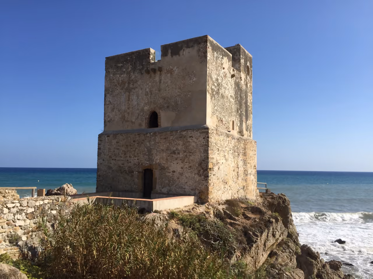Torre de la Sal (Salto de la Mora), historic coastal watchtower, Casares coastline, Costa del Sol, shown as local context near VILLA INFINITY